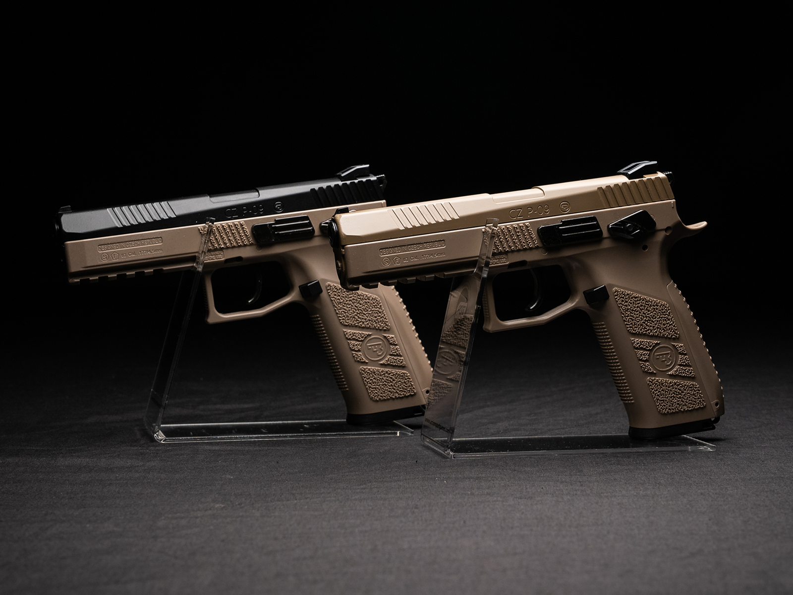 Пістолет пневматичний ASG CZ P-09 Black/FDE Blowback Pellet кал. 4.5 мм Фото 2